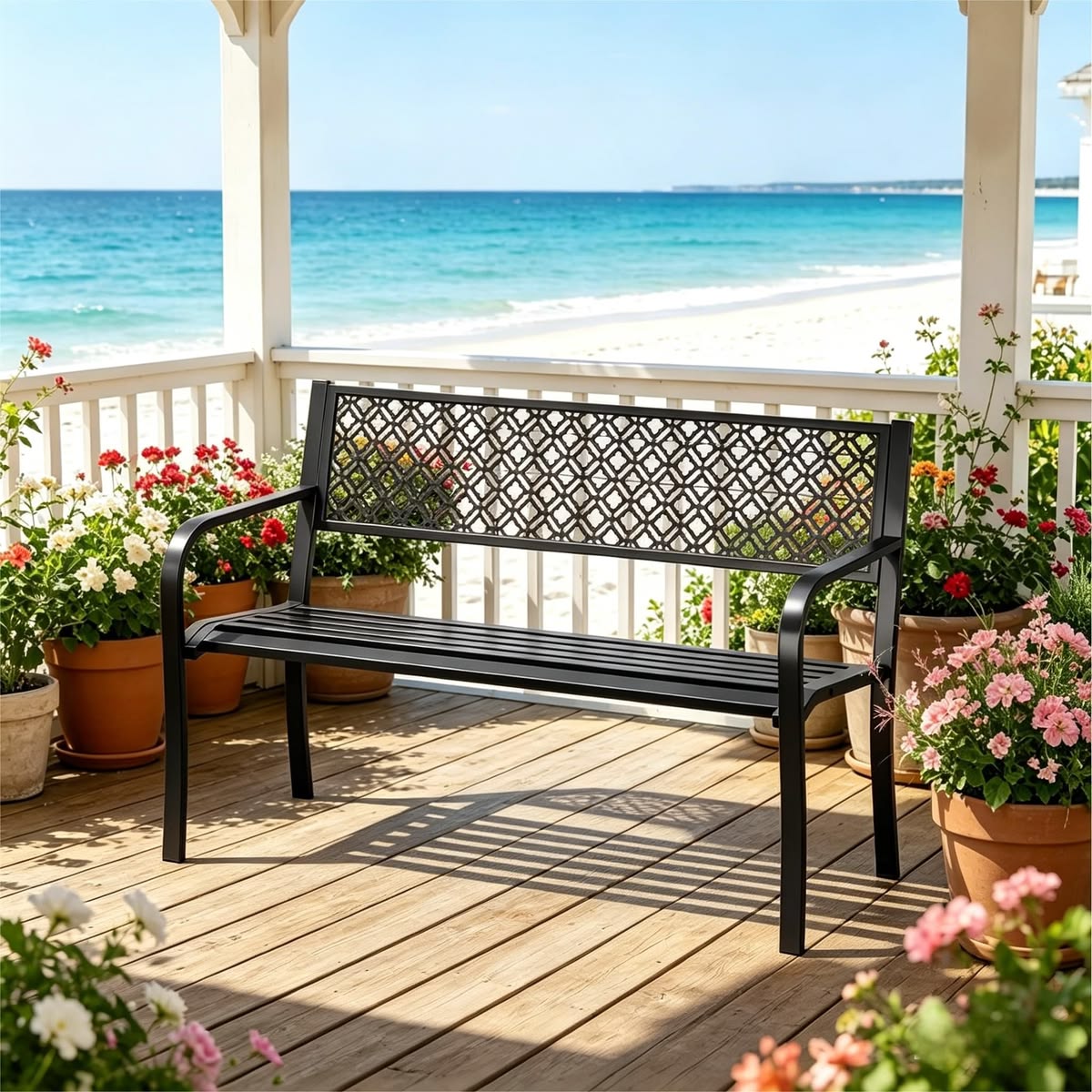 Metal Garden Bench